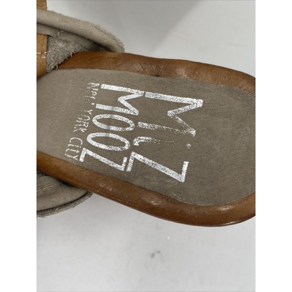 MIZ MOOZ KONA Brown Leather Wedge Sandals Shoes Heels Women's Sz 39 NEW - Picture 4 of 12